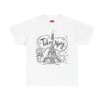 Eiffel Tower Graphic Tee, Casual Unisex Cotton Shirt, Parisian Style Top, Stylish Gift for Travel Lovers, Everyday Wear