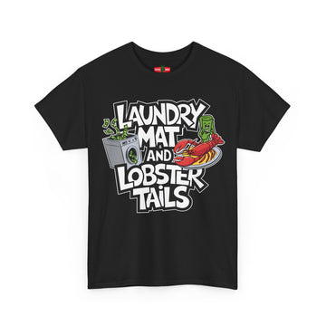 Laundry Mat and Lobster Tails Unisex Heavy Cotton Tee