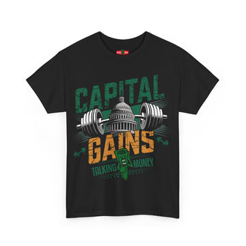 Capital Gains Tee | Unisex Heavy Cotton Fitness Shirt