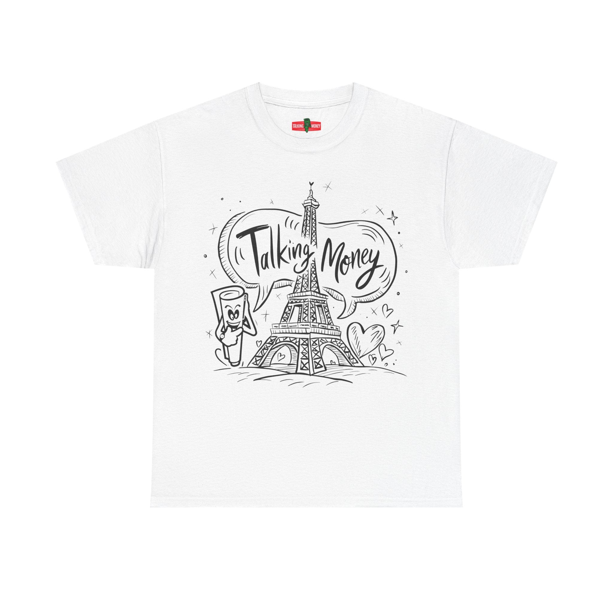 Eiffel Tower Graphic Tee, Casual Unisex Cotton Shirt, Parisian Style Top, Stylish Gift for Travel Lovers, Everyday Wear