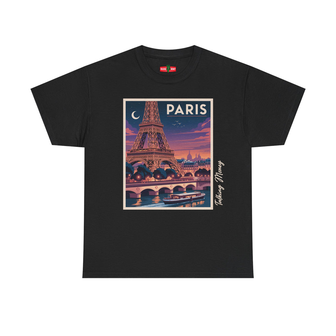 Retro Paris Postcard Tee | Vintage Eiffel Tower Shirt