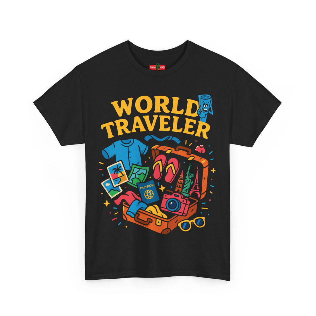 World Traveler Tee | Unisex Cotton Travel Shirt
