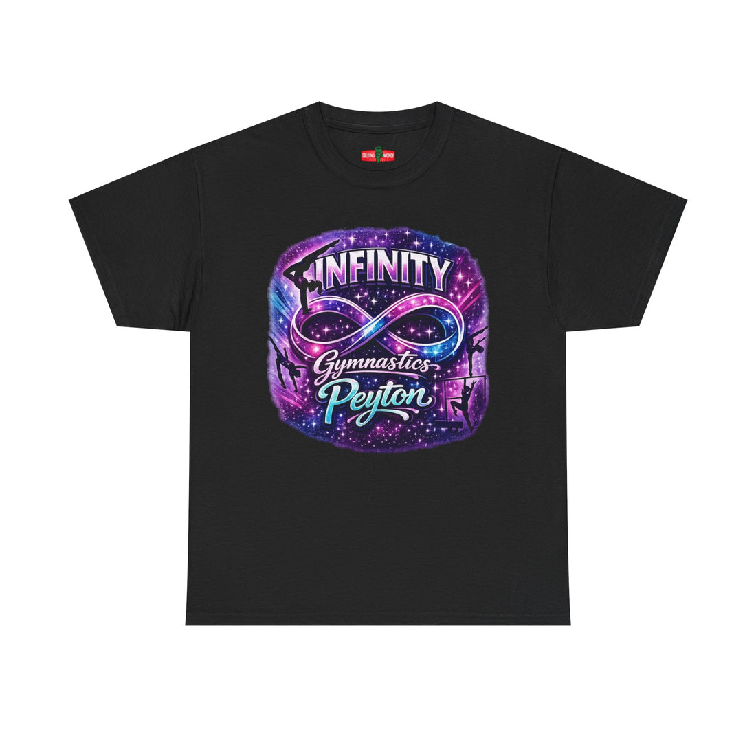 Infinity Gymnastics T-Shirt – Personalized "Peyton" Galaxy Design