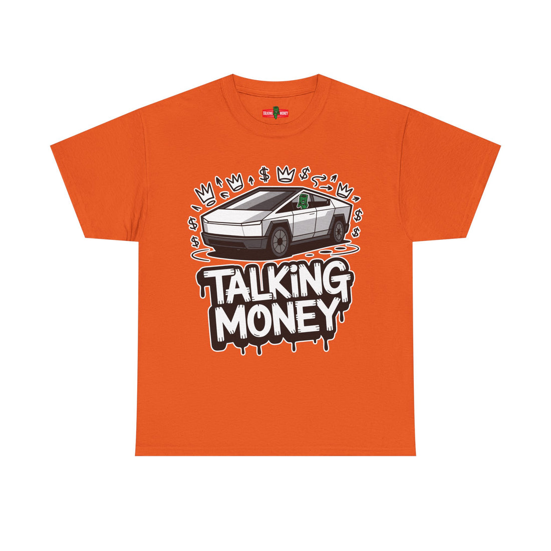 Trendy Graphic Tee, Talking Money Car Shirt, Unisex Casual Top, Gift for Car Lovers, Fun Streetwear Apparel